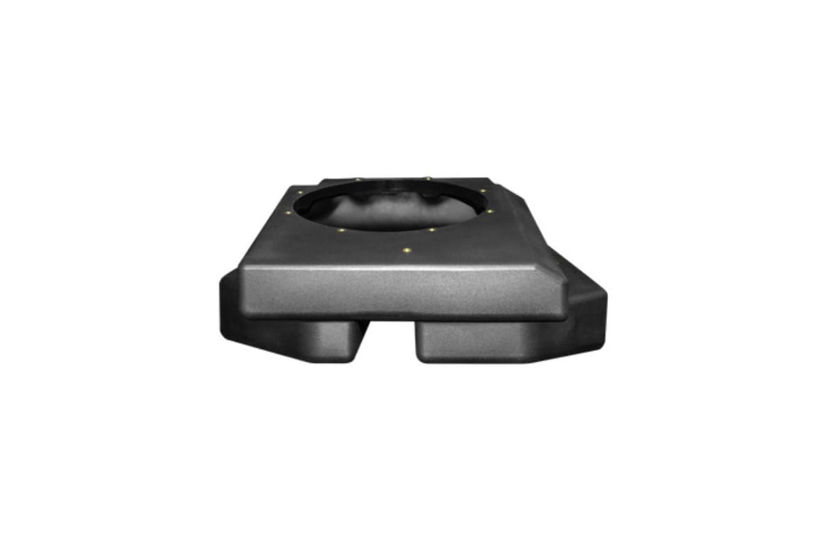 UTV Stereo Can-Am Maverick R 10" Rear Passenger Unloaded Subwoofer Enclosure - 4 Seat Models