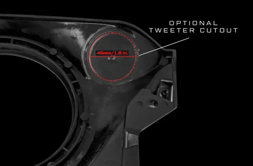 UTV Stereo Can-Am Maverick R 6.5” Dash Panel Speaker Mounts