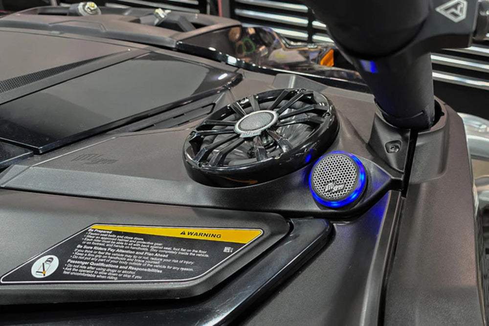 UTV Stereo Can-Am Maverick R 6.5” Dash Panel Speaker Mounts