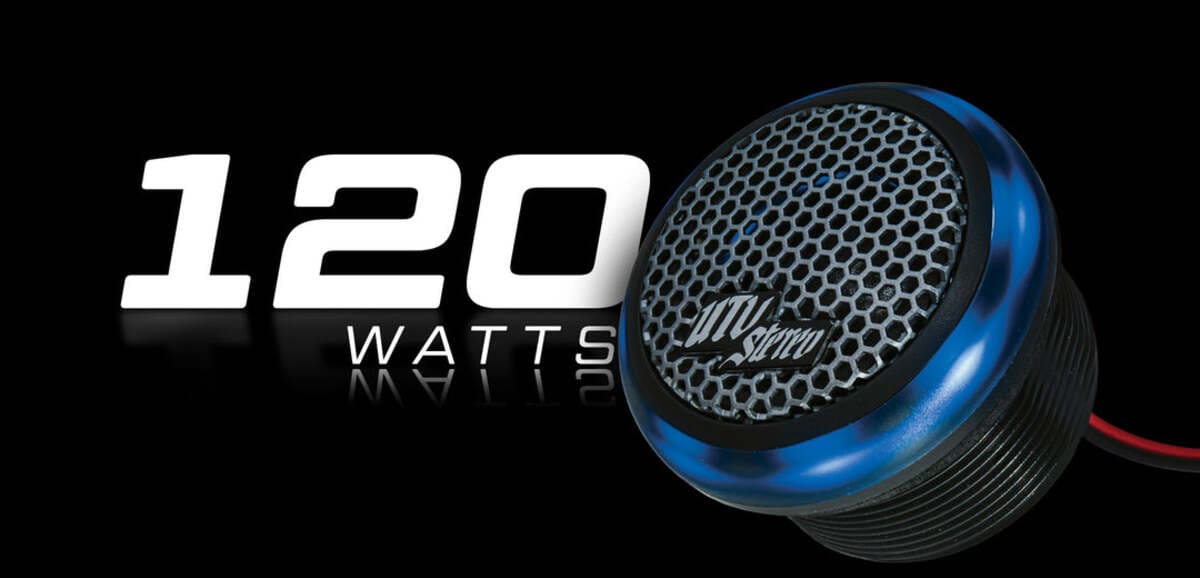 UTV Stereo Can-AM Maverick R Built In RGB LED Pro Series 1" Tweeter - Pair