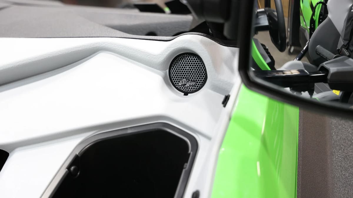 UTV Stereo Kawasaki Teryx H2 Garmin Tread Elite Stage 8 Stereo Kit