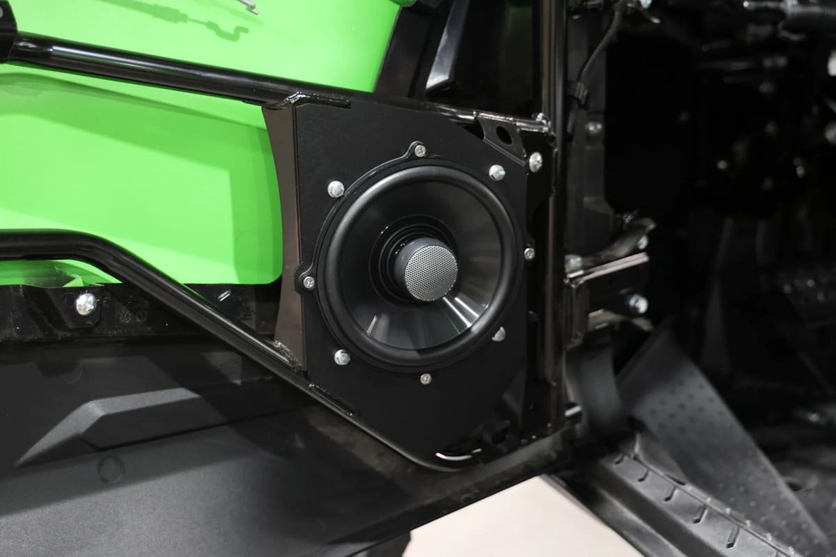 UTV Stereo Kawasaki Teryx H2 Garmin Tread Elite Stage 8 Stereo Kit