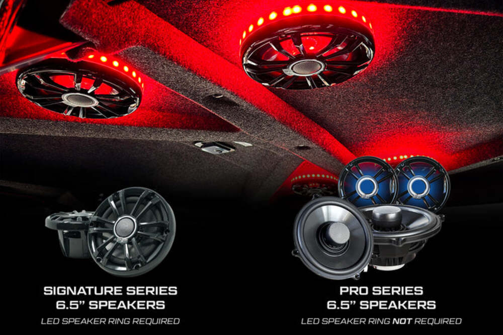 UTV Stereo Polaris Ranger 1500 Front Overhead Speaker Adapters - Pair