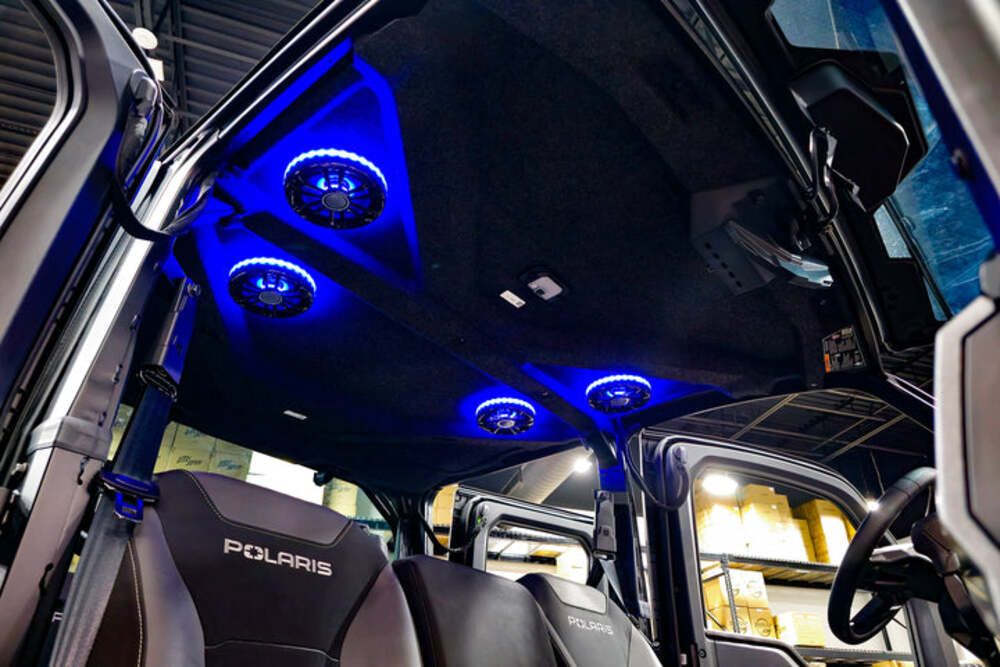 UTV Stereo Polaris Ranger 1500 Rear Overhead Speaker Adapters - Pair