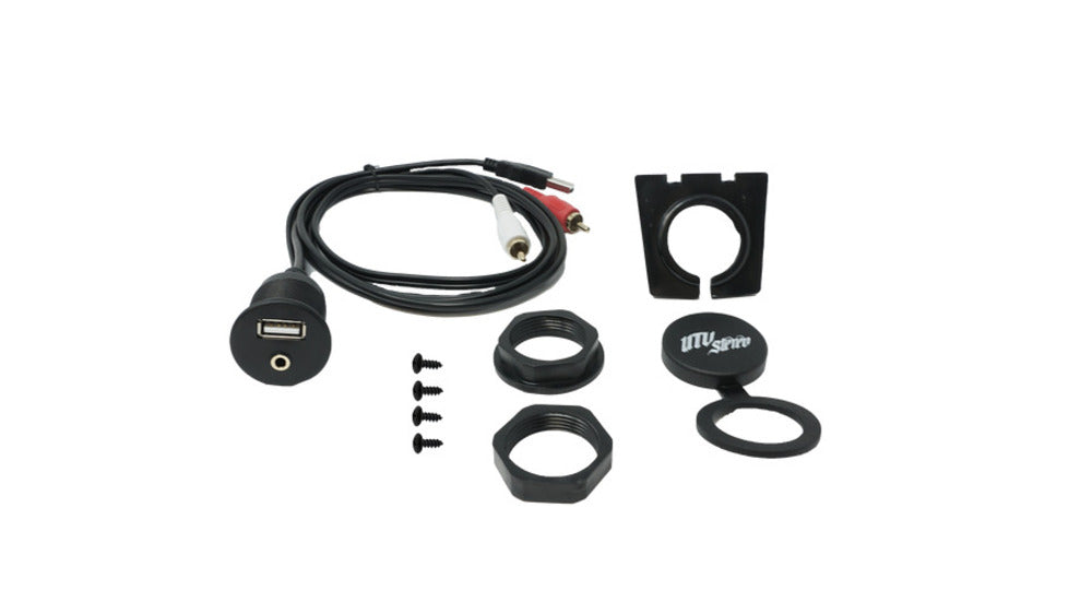 UTV Stereo Polaris RZR Pocket Display Unit Mount w/ Rocker Switch Cutouts