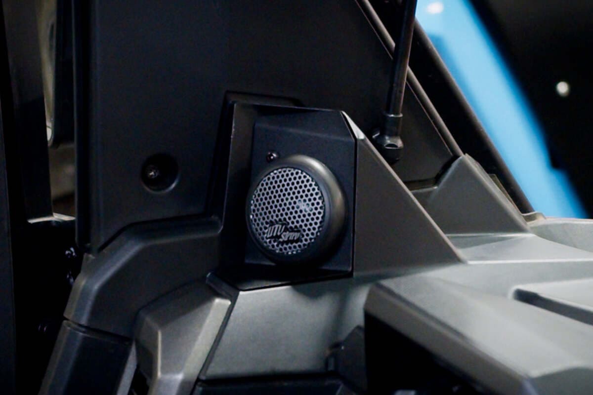 UTV Stereo Polaris Ranger 1500 Pro Series 1" Built In RGB LED Tweeter - Pair