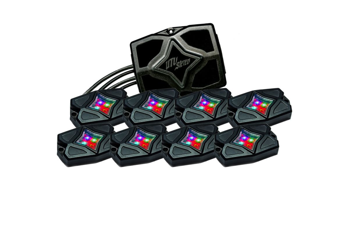 UTV Stereo RGBW Rock Light Kit - 8PCS
