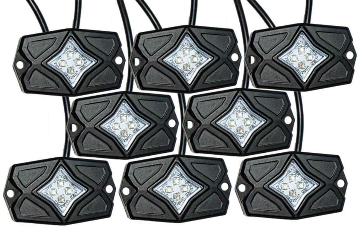 UTV Stereo RGBW Rock Light Kit - 8PCS
