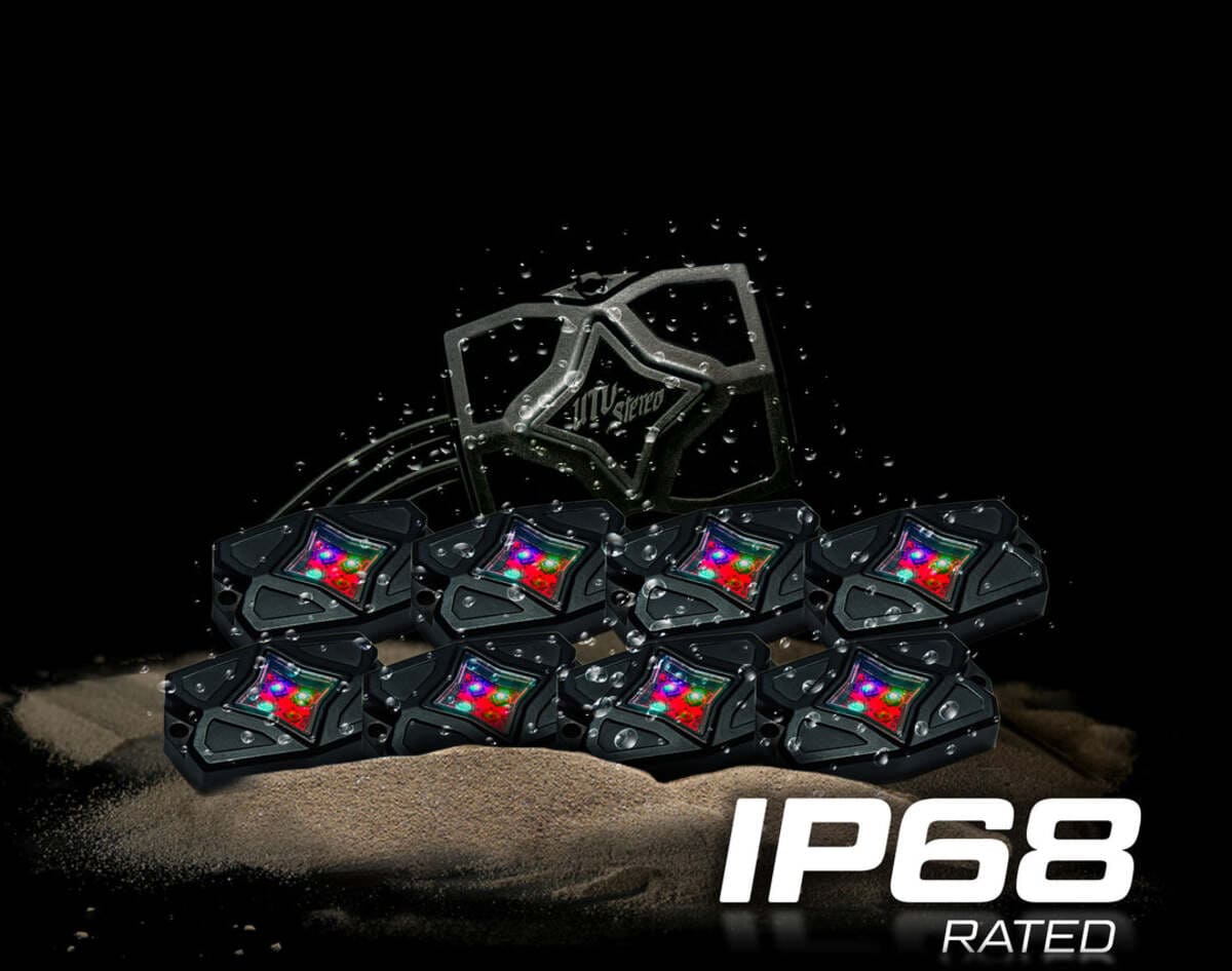 UTV Stereo RGBW Rock Light Kit - 8PCS