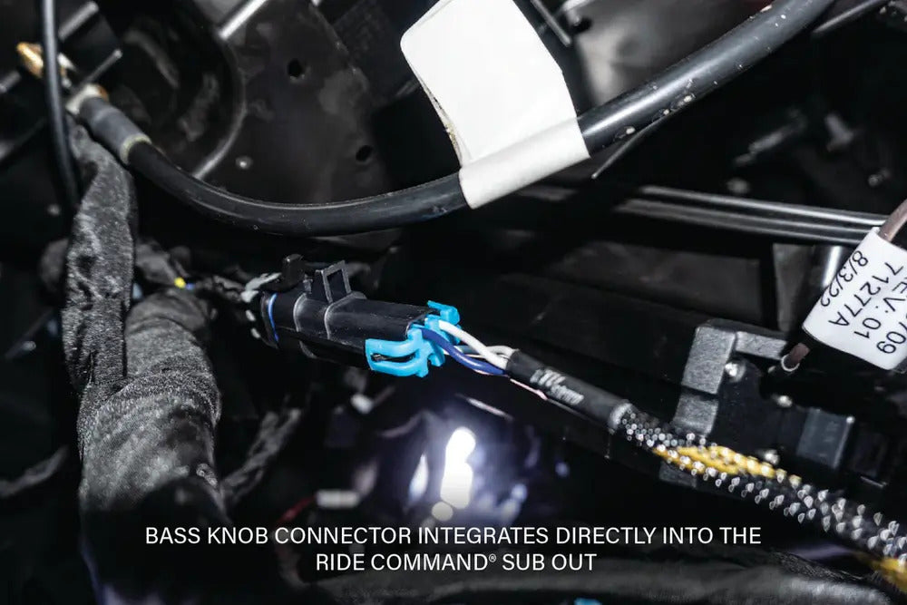 UTV Stereo Rocker Switch Bass Knob