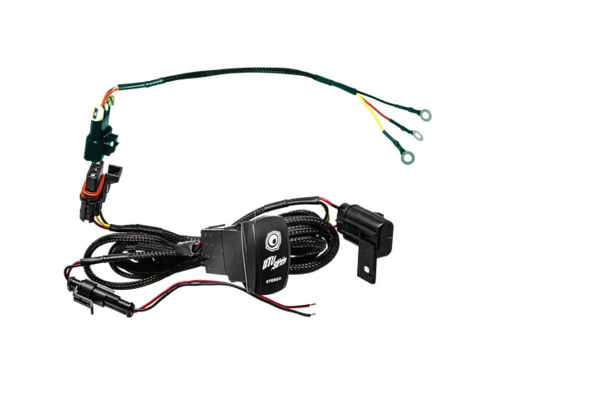 UTV Stereo Source Unit Harness & Rocker Switch