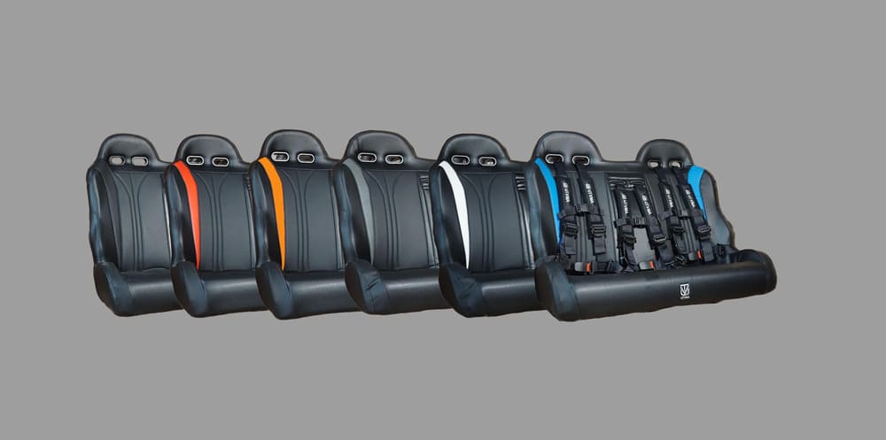 UTVMA '10-'14 Polaris RZR 900/800 Rear Bench Seat w/ Harnesses