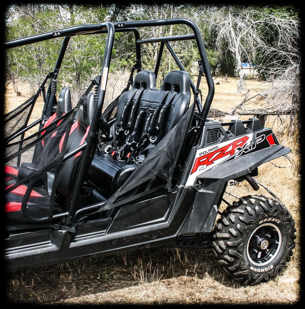 UTVMA '10-'14 Polaris RZR 900/800 Rear Bench Seat w/ Harnesses