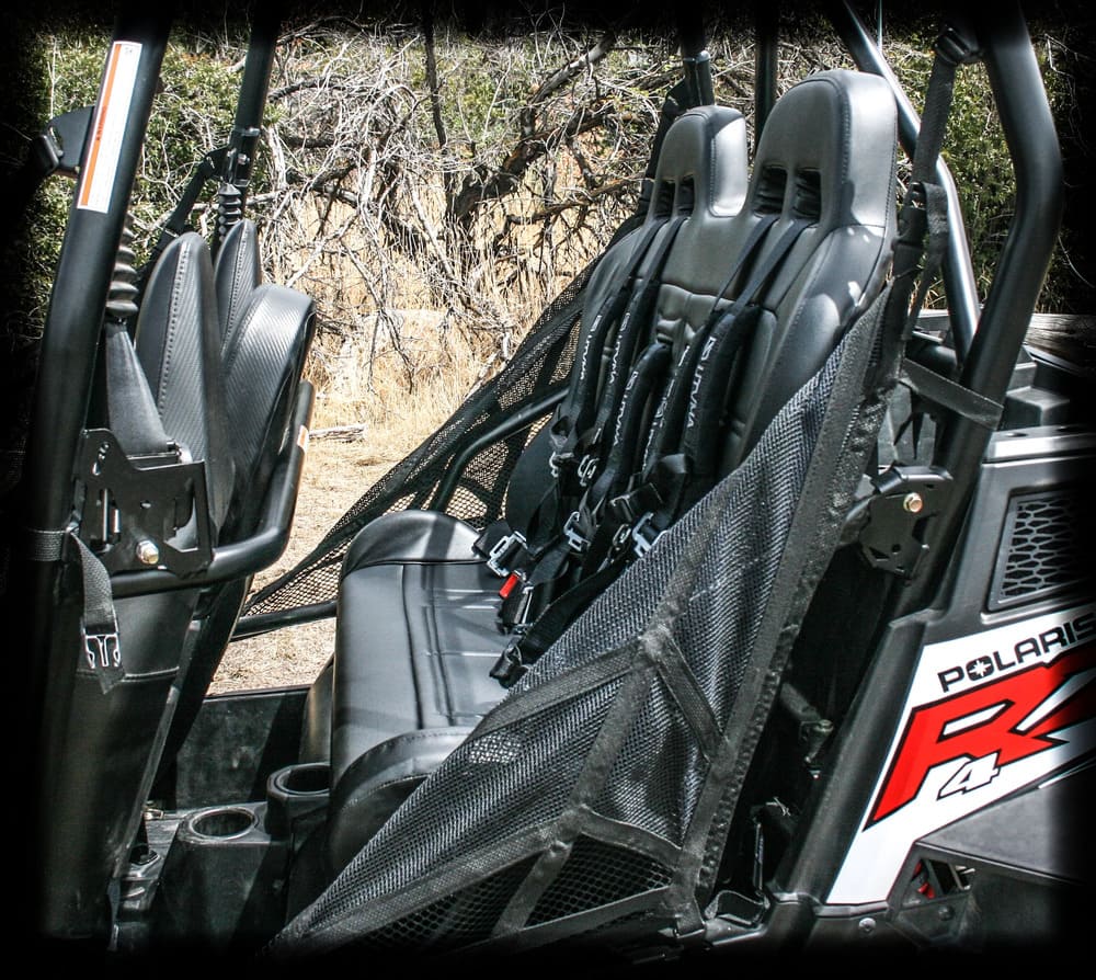 UTVMA '10-'14 Polaris RZR 900/800 Rear Bench Seat w/ Harnesses