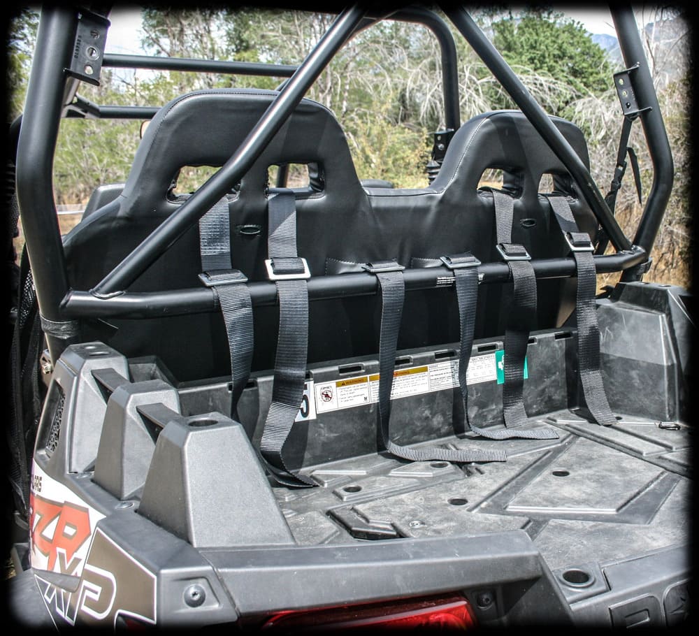 UTVMA '10-'14 Polaris RZR 900/800 Rear Bench Seat w/ Harnesses