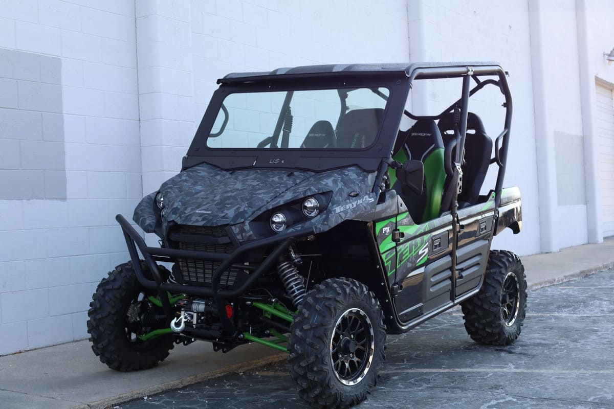 UTVMA '12-'25 Kawasaki Teryx 4 Rear Bench Seat w/ Harnesses