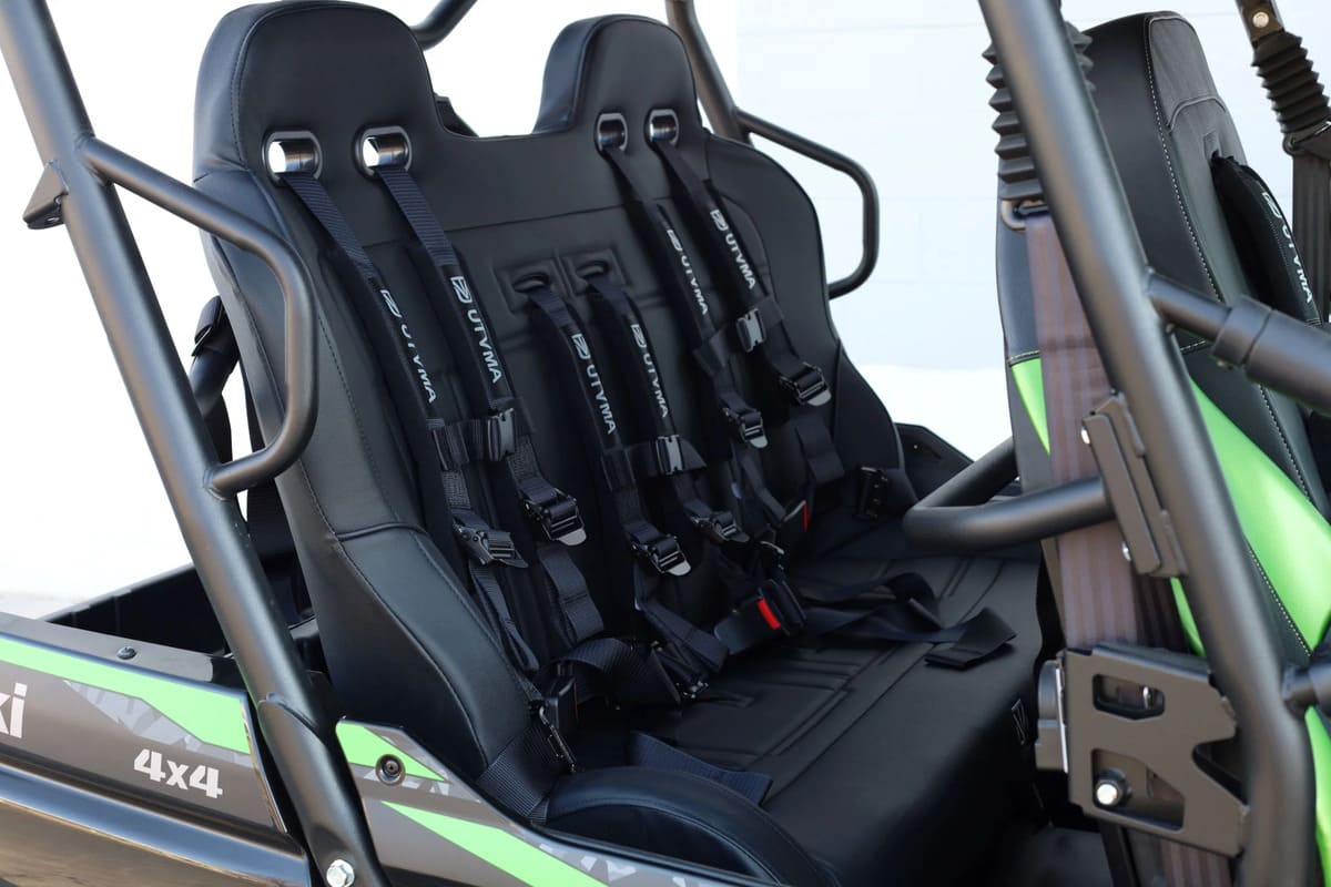 UTVMA '12-'25 Kawasaki Teryx 4 Rear Bench Seat w/ Harnesses