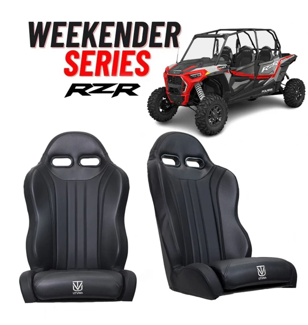 UTVMA '14-'23 Polaris RZR 900 Front & Rear Weekender Series Suspension Bucket Seats