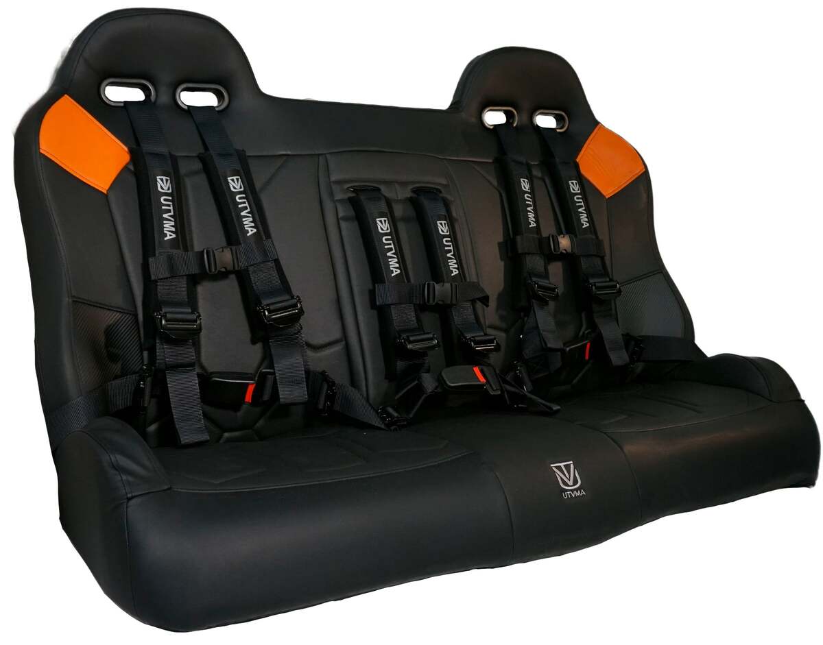 UTVMA '17-'25 Polaris General 1000 Rear Bench Seat w/ Harnesses