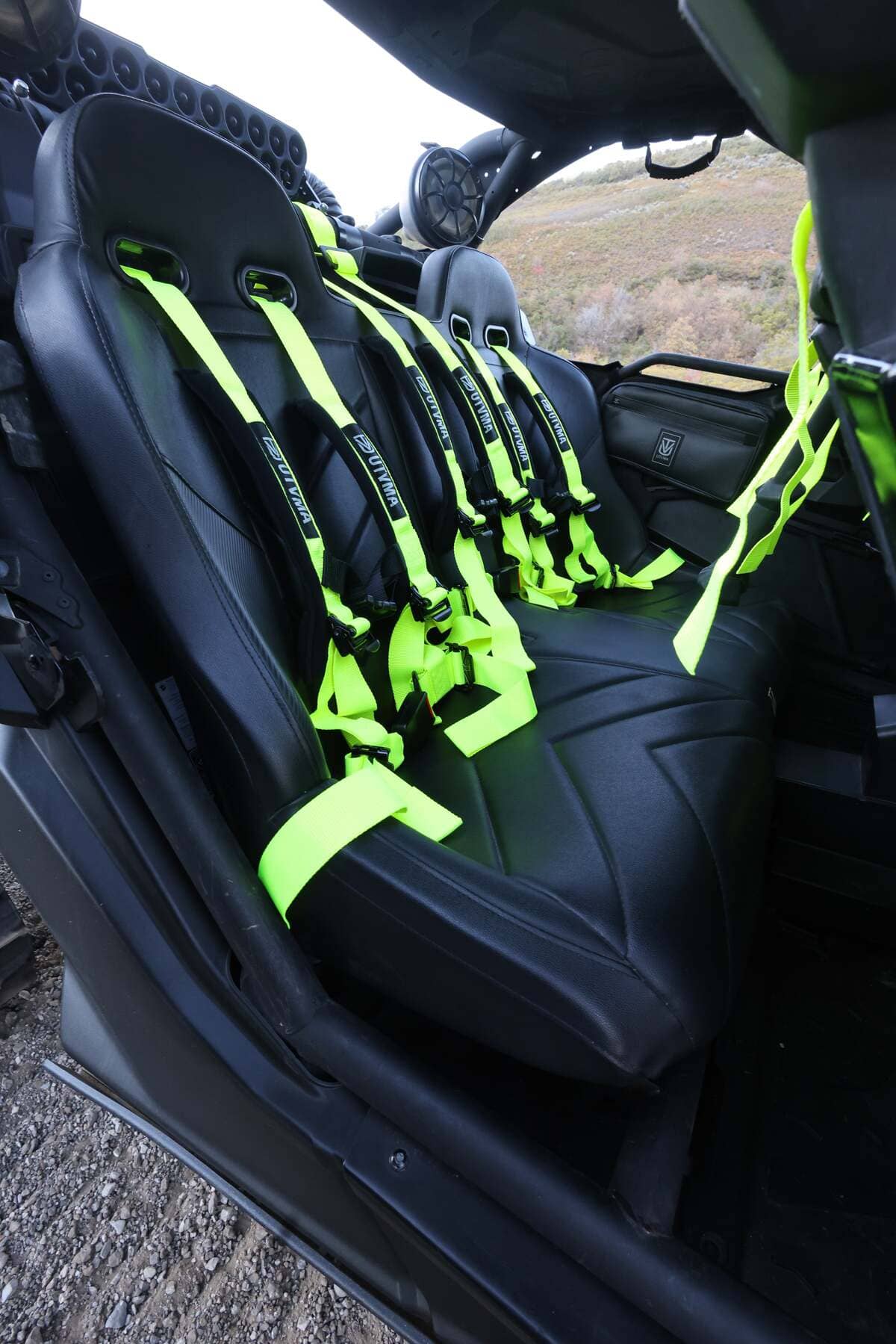 UTVMA '17-26' Can-Am Maverick X3 Rear Bench Seat W/ Harnesses