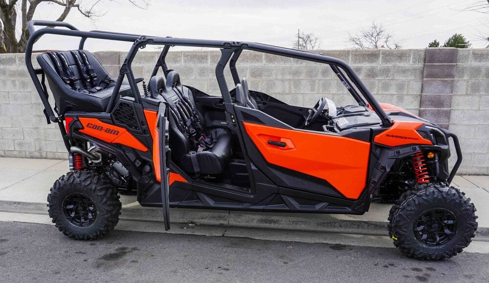 UTVMA '19-'25 Can-Am Maverick Sport Max Rear Bench w/ Harnesses