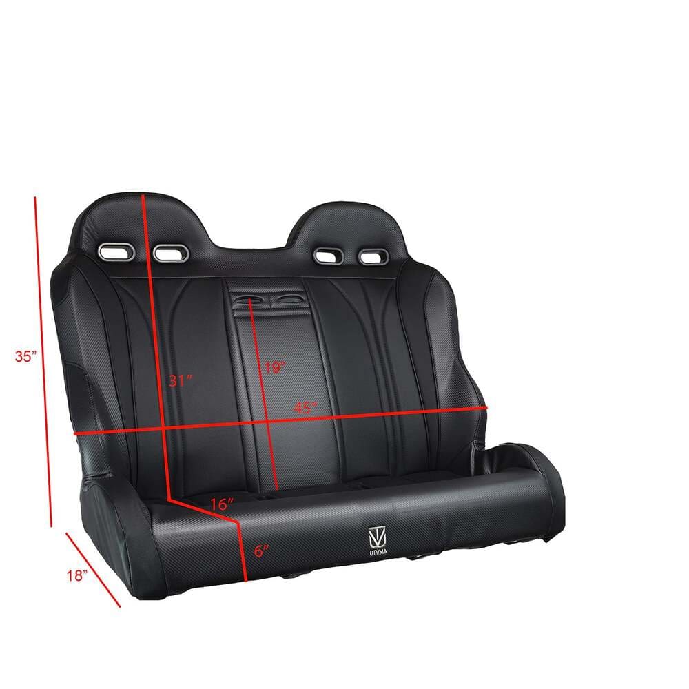 UTVMA '19-'25 Can-Am Maverick Sport Max Rear Bench w/ Harnesses