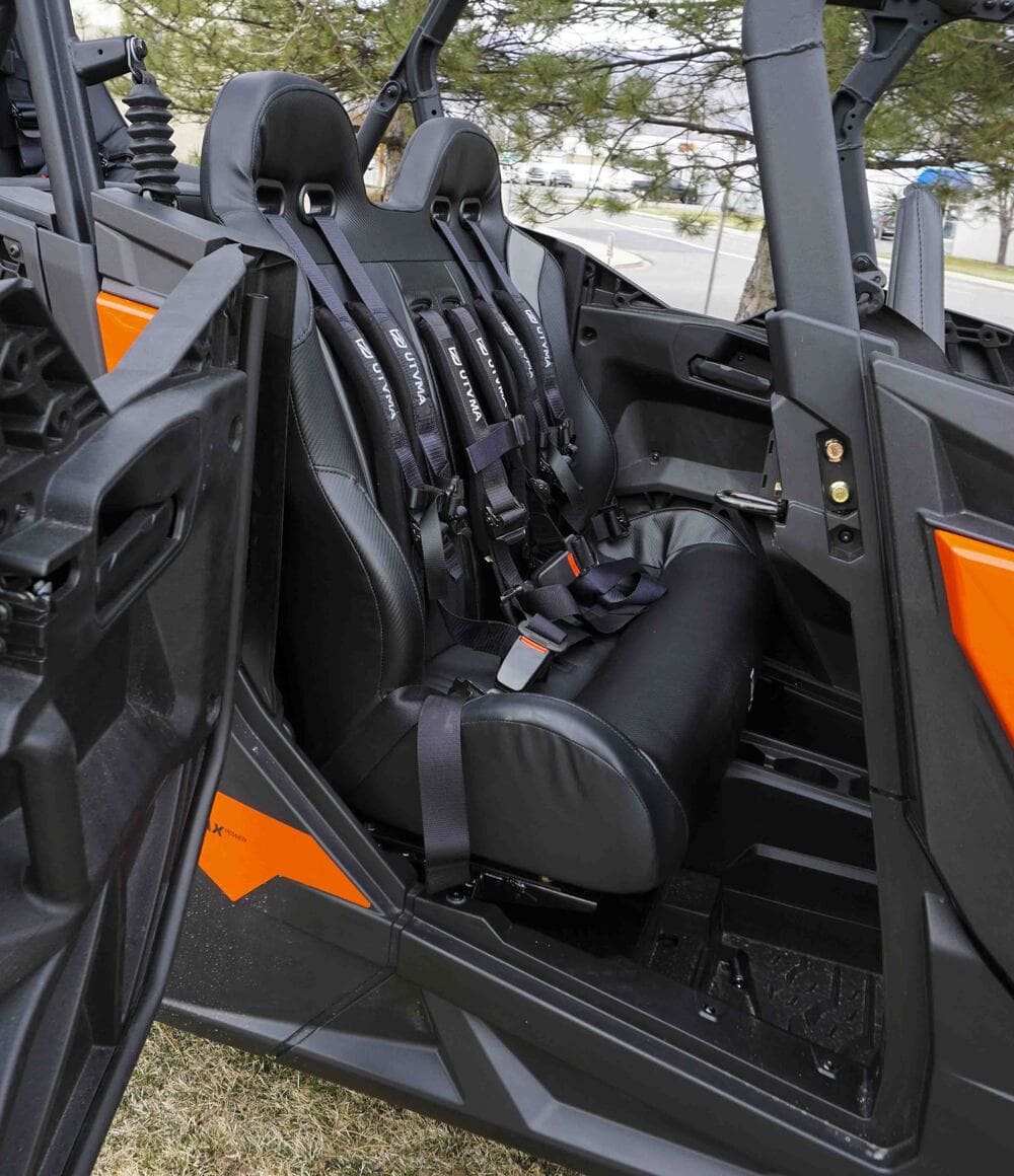 UTVMA '19-'25 Can-Am Maverick Sport Max Rear Bench w/ Harnesses