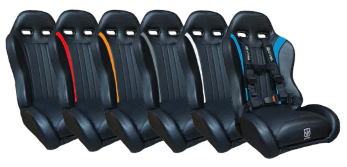 UTVMA '22-'24 Polaris RZR Turbo R Weekender Series Front Bucket Seats W/ Quick Mount Bracket