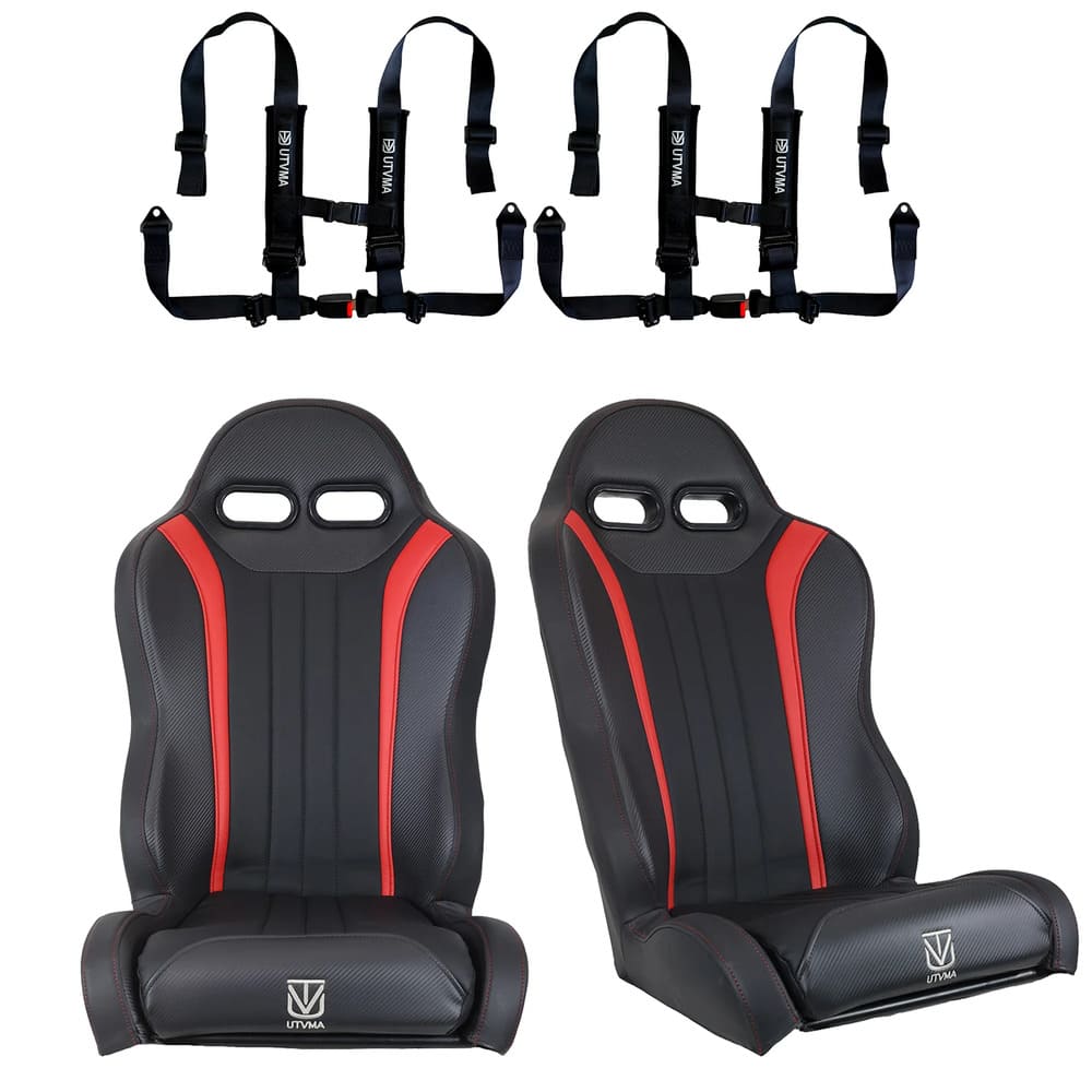 UTVMA '24-'25 Can-Am Maverick R 2 & 4 Seater Weekender Series Front Suspension Bucket Seats - Pair