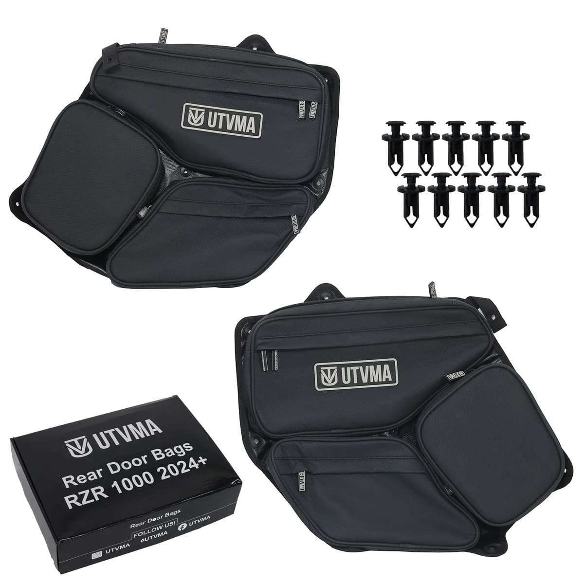 UTVMA '24+ Polaris RZR XP 1000 Rear Door Bag Set