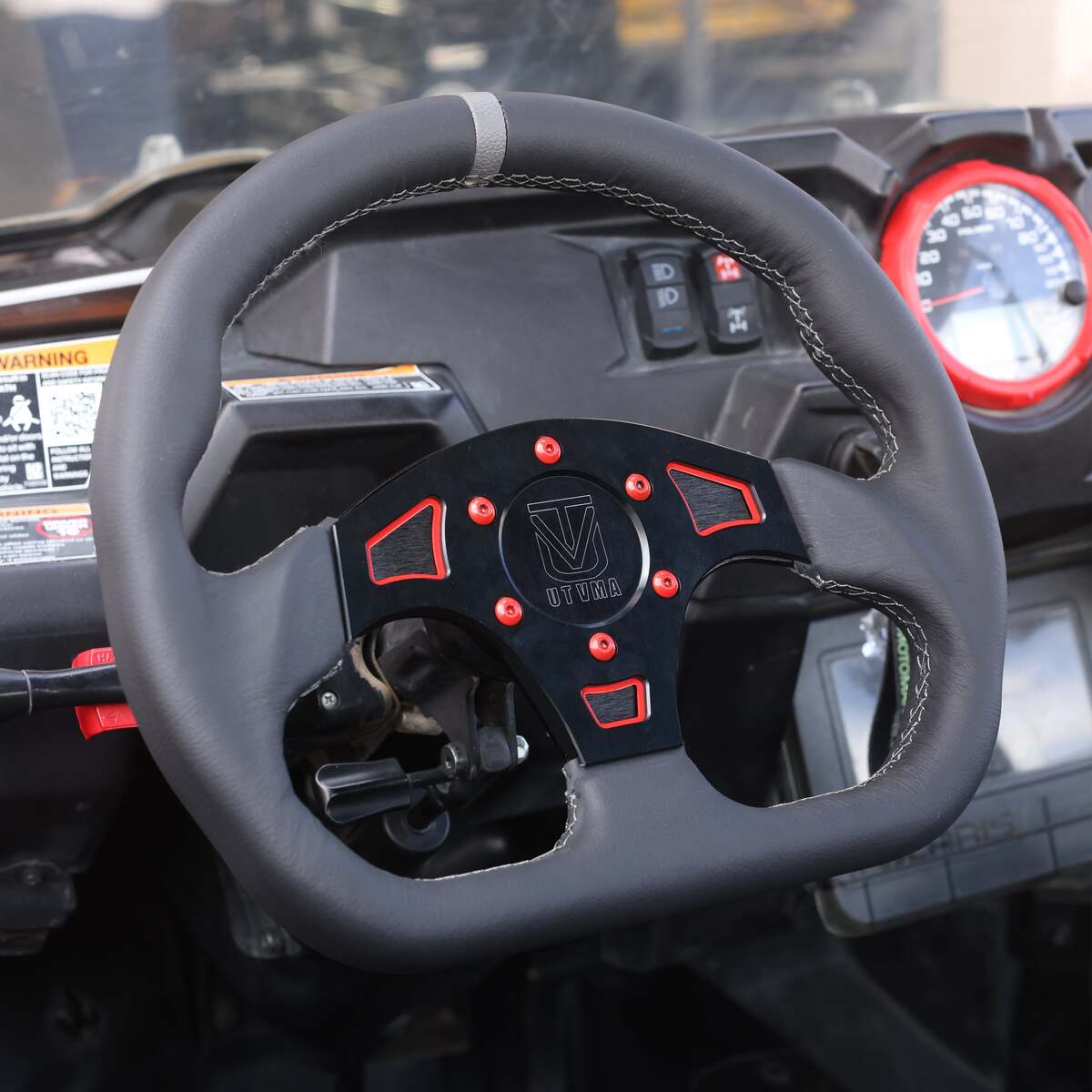 UTVMA DriftX Leather Steering Wheel With Hub