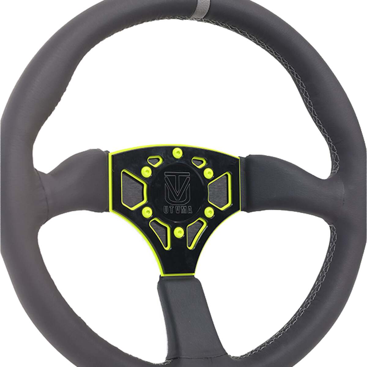UTVMA Octane Leather Steering Wheel With Hub
