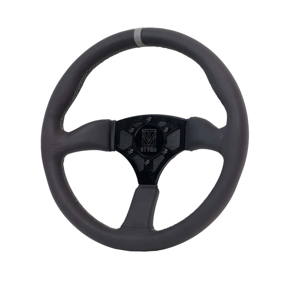 UTVMA Octane Leather Steering Wheel With Hub