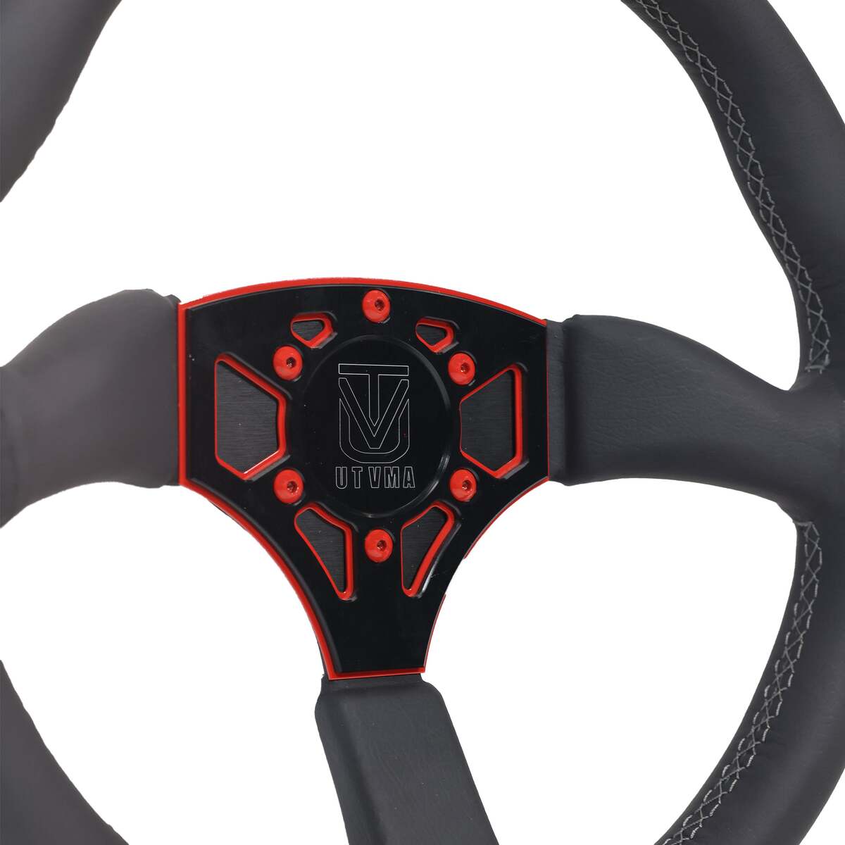 UTVMA Octane Leather Steering Wheel With Hub