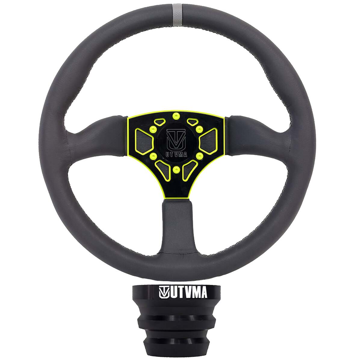 UTVMA Octane Leather Steering Wheel With Hub