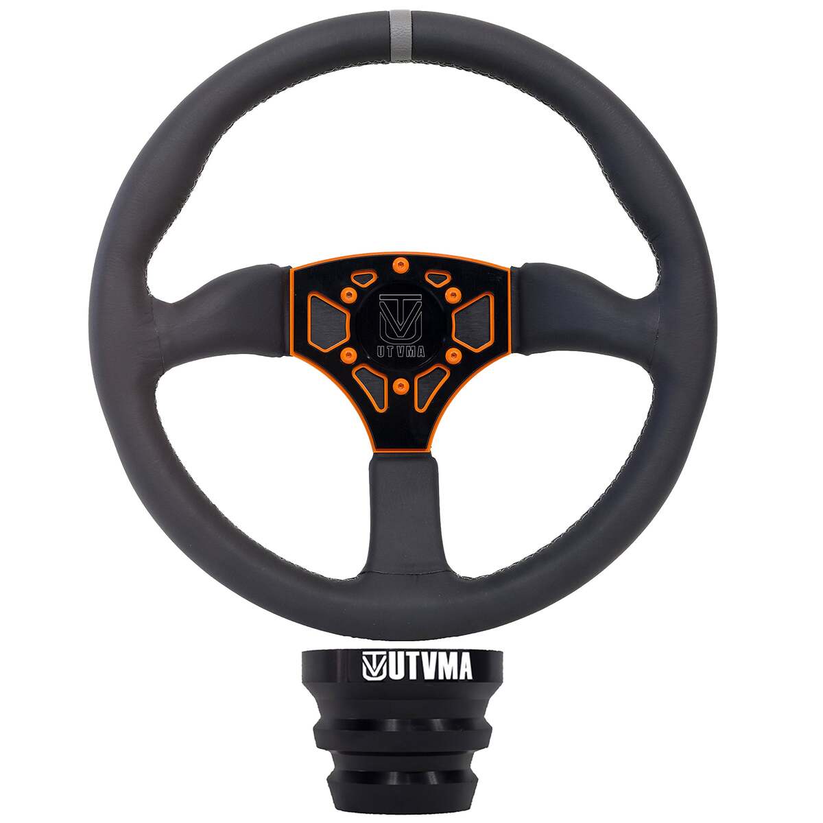 UTVMA Octane Leather Steering Wheel With Hub