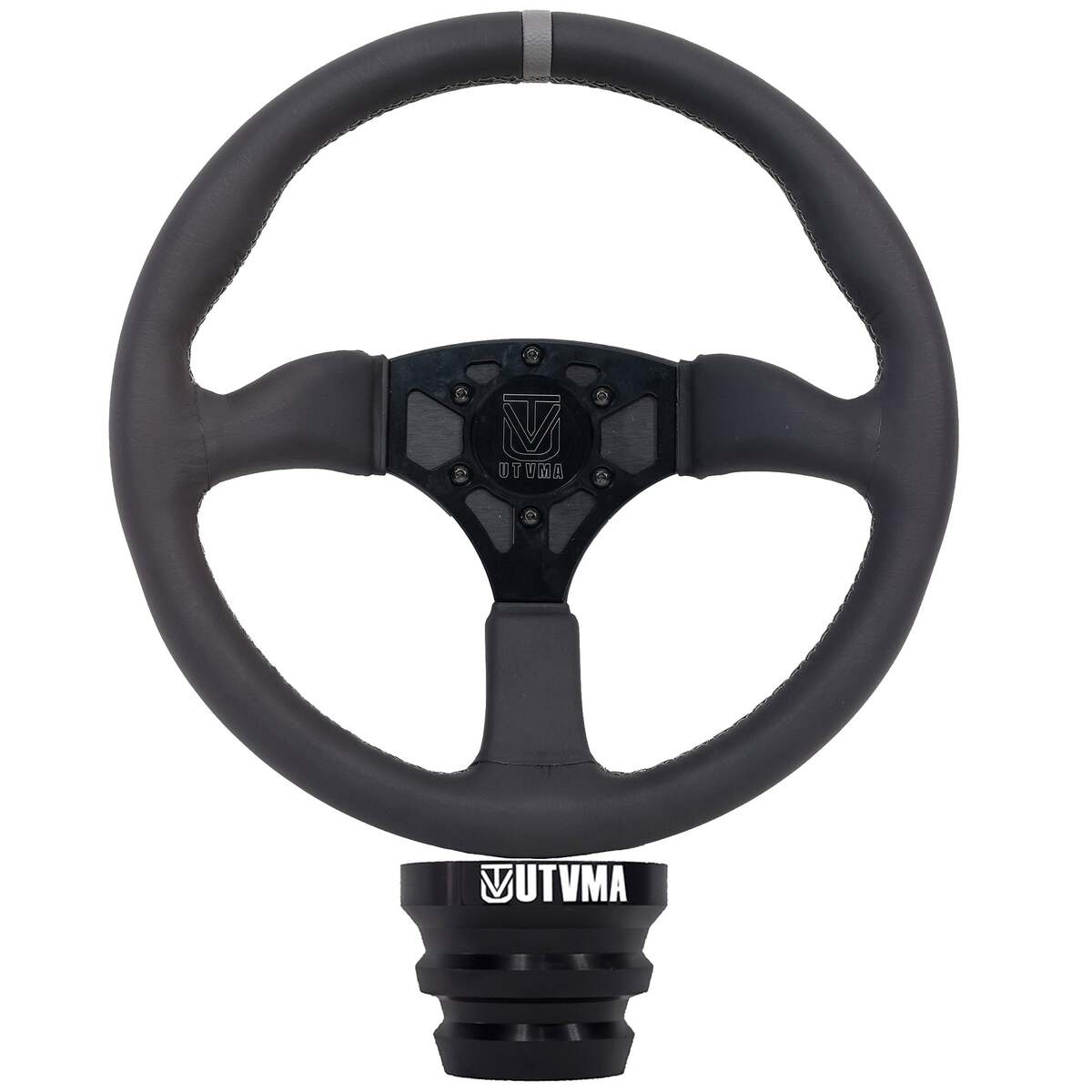 UTVMA Octane Leather Steering Wheel With Hub