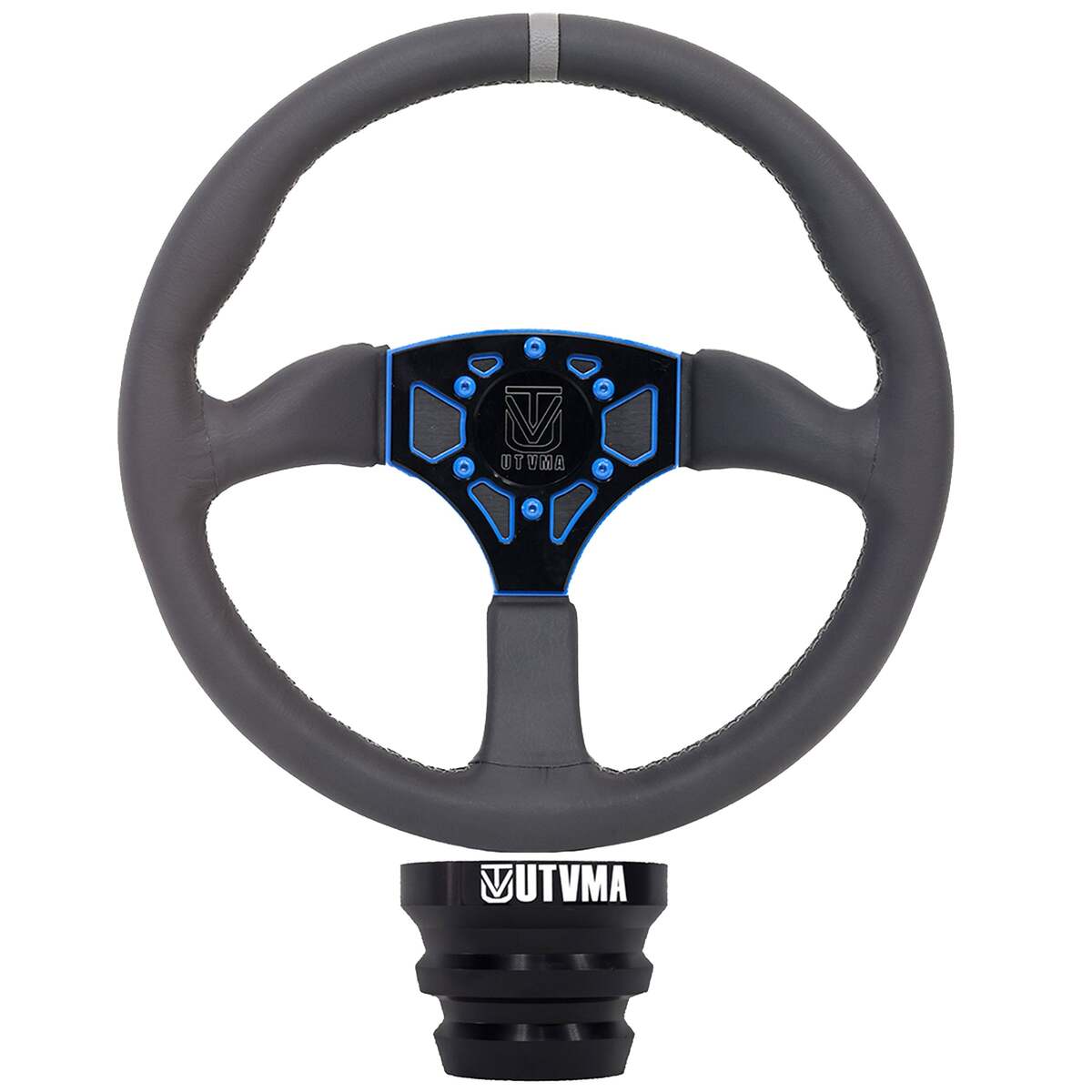 UTVMA Octane Leather Steering Wheel With Hub