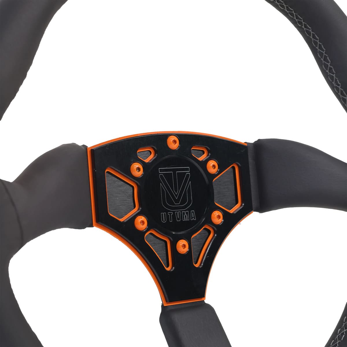 UTVMA Polaris RZR XP 1000 Octane Leather Steering Wheel w/ Hub