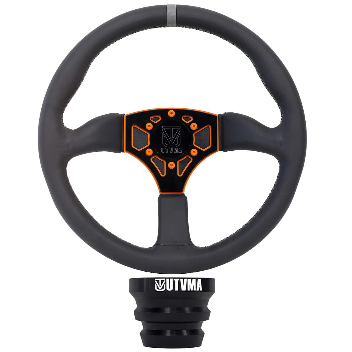 UTVMA Polaris RZR XP 1000 Octane Leather Steering Wheel w/ Hub