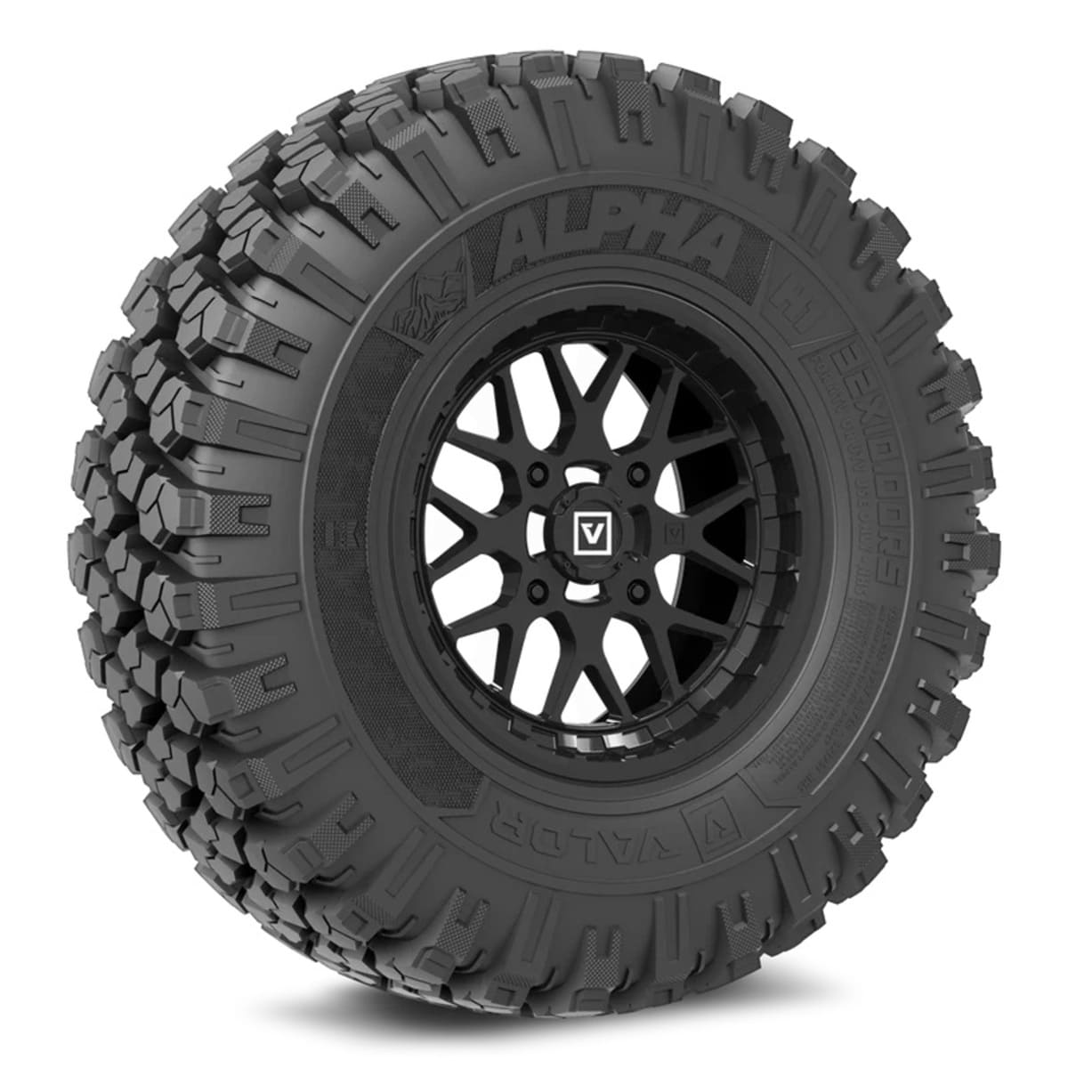 Valor Offroad Alpha on 15x7 V03 GB UTV Wheel & Tire Kit