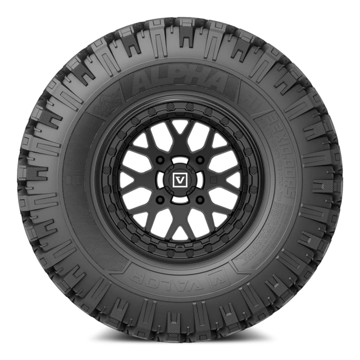 Valor Offroad Alpha on 15x7 V07 SB UTV Wheel & Tire Kit