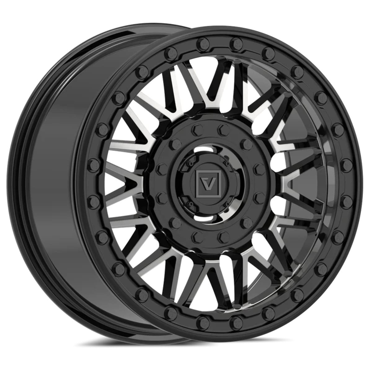 Valor Offroad Alpha on 15x7 V08 DT UTV Wheel & Tire Kit