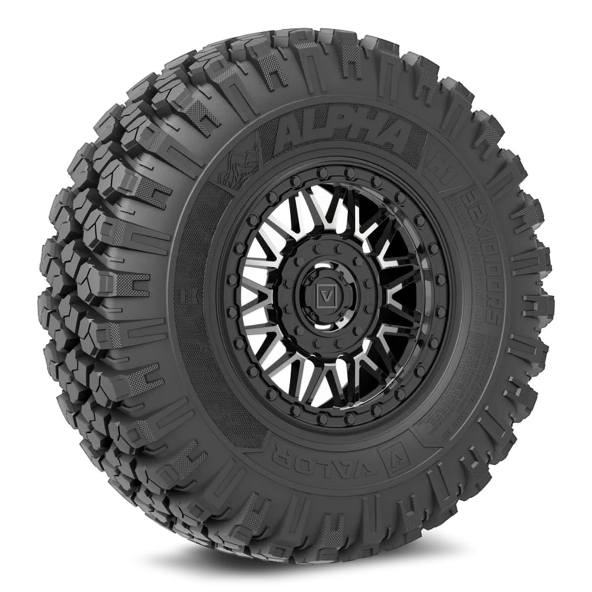 Valor Offroad Alpha on 15x7 V08 DT UTV Wheel & Tire Kit