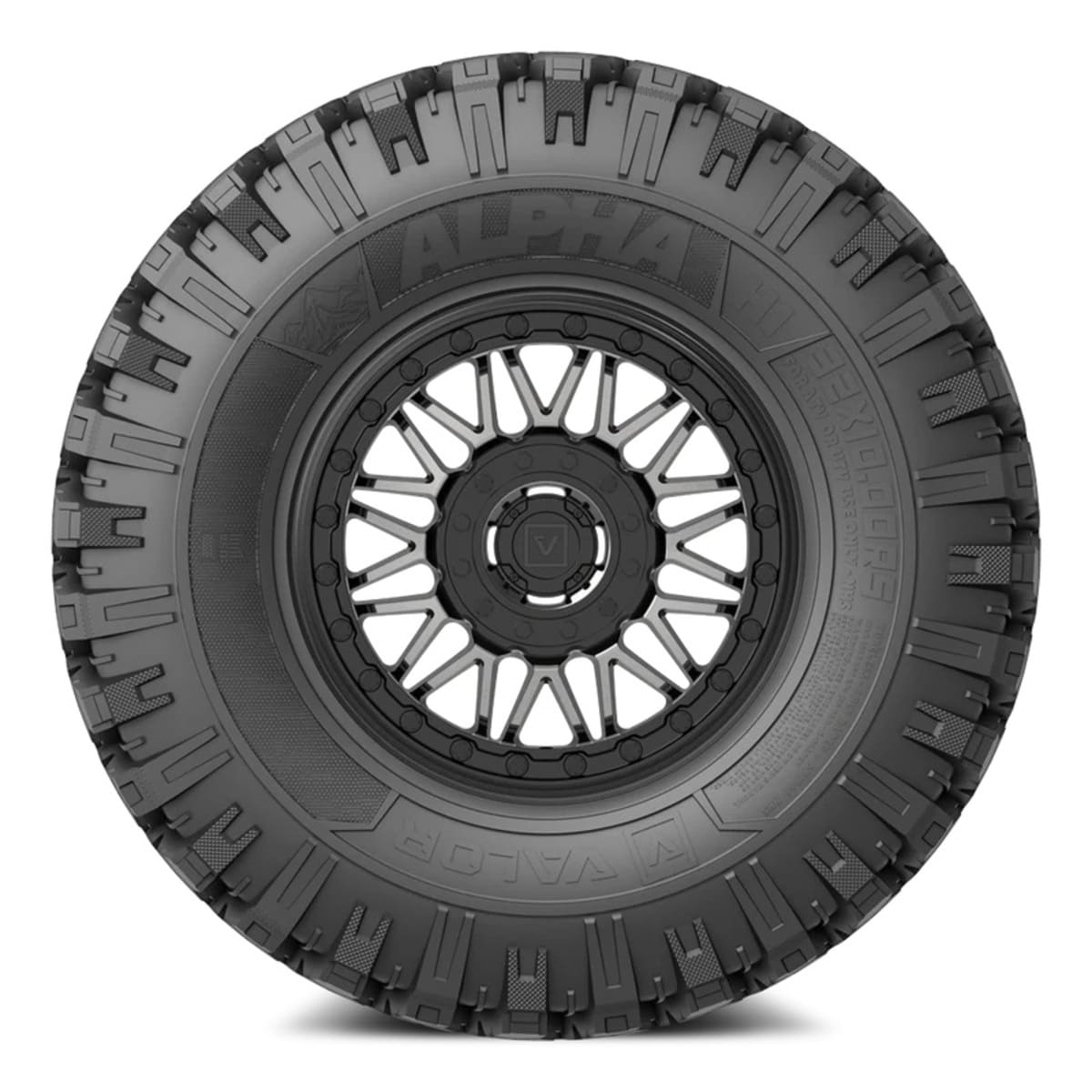 Valor Offroad Alpha on 15x7 V08 DT UTV Wheel & Tire Kit