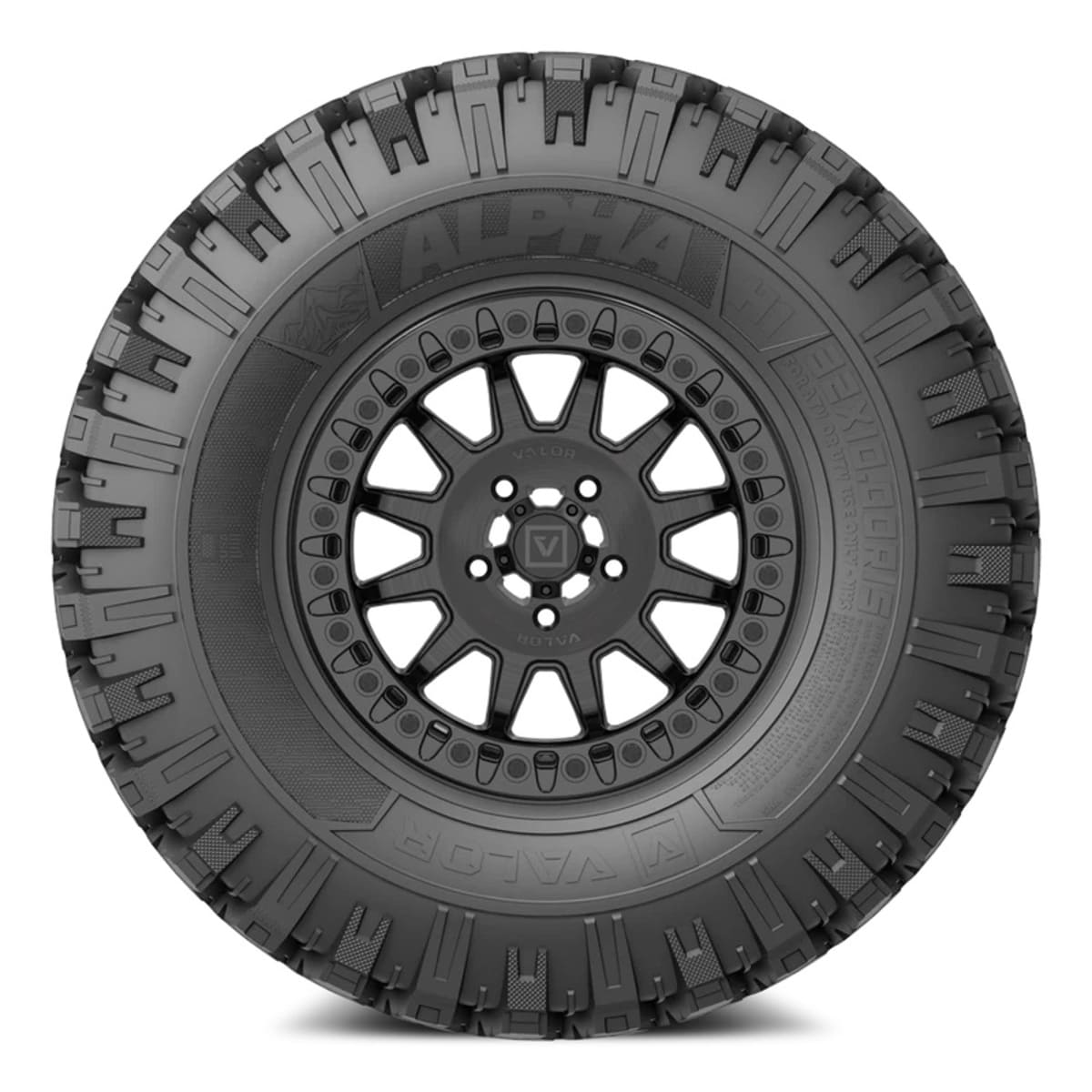 Valor Offroad Alpha on 15x7 V09 BC UTV Wheel & Tire Kit