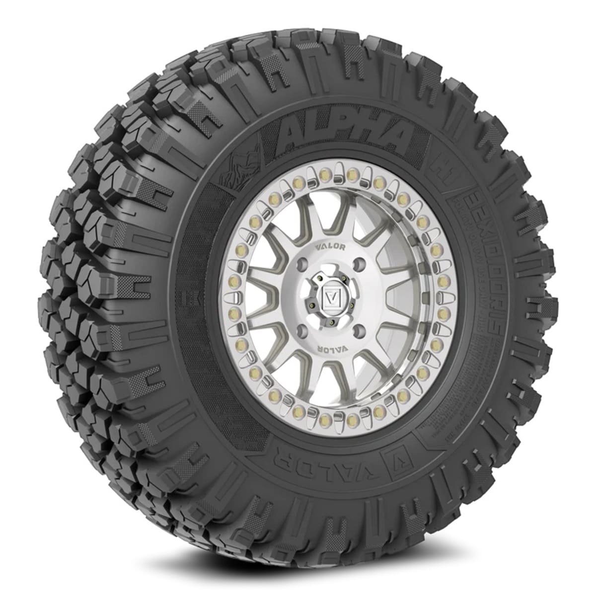 Valor Offroad Alpha on 15x7 V09 RM UTV Wheel & Tire Kit
