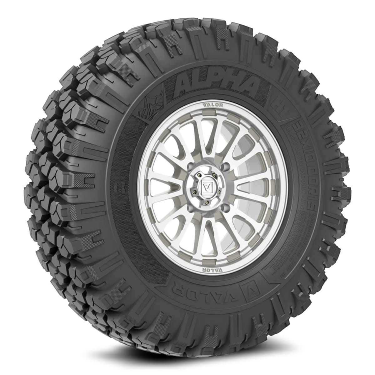 Valor Offroad Alpha on 15x7 V14 RM UTV Wheel & Tire Kit