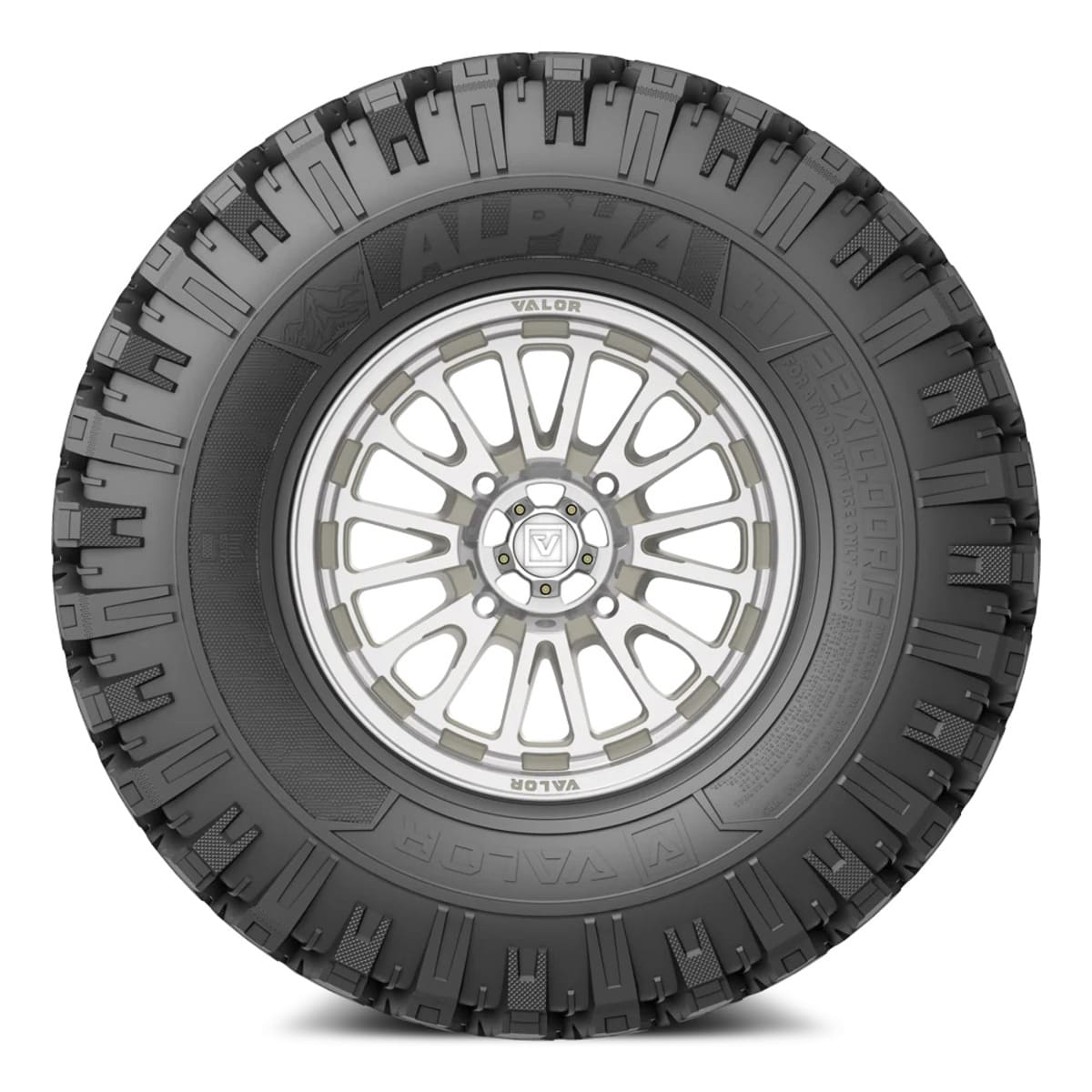 Valor Offroad Alpha on 15x7 V14 RM UTV Wheel & Tire Kit