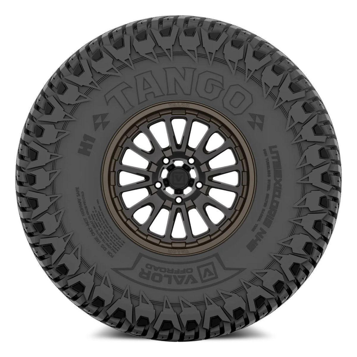 Valor Offroad Tango on 15x7 V14 RB UTV Wheel & Tire Kit